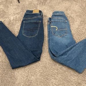 American Eagle Jeans, 2 pair, Size 2 Short